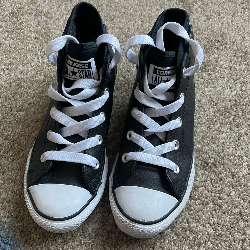 Leather Converse high top